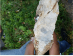 Breccia from the Staunton Pulaski fault. Photo by Kristen Bauer