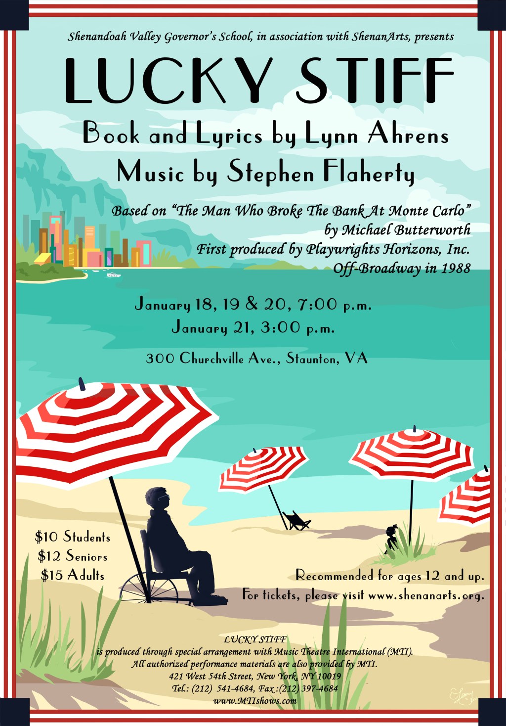 SVGS Theatre Department Goes All In With Lucky Stiff, Jan. 18-21 at ShenanArts